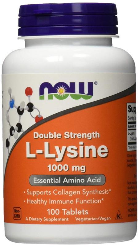 Double strength L Lysine NOW, 1000 mg,