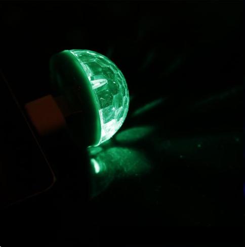 [HCM]Đèn Led small magic ball mini led nhiều màu sắc + Jack chuyển đổi Android