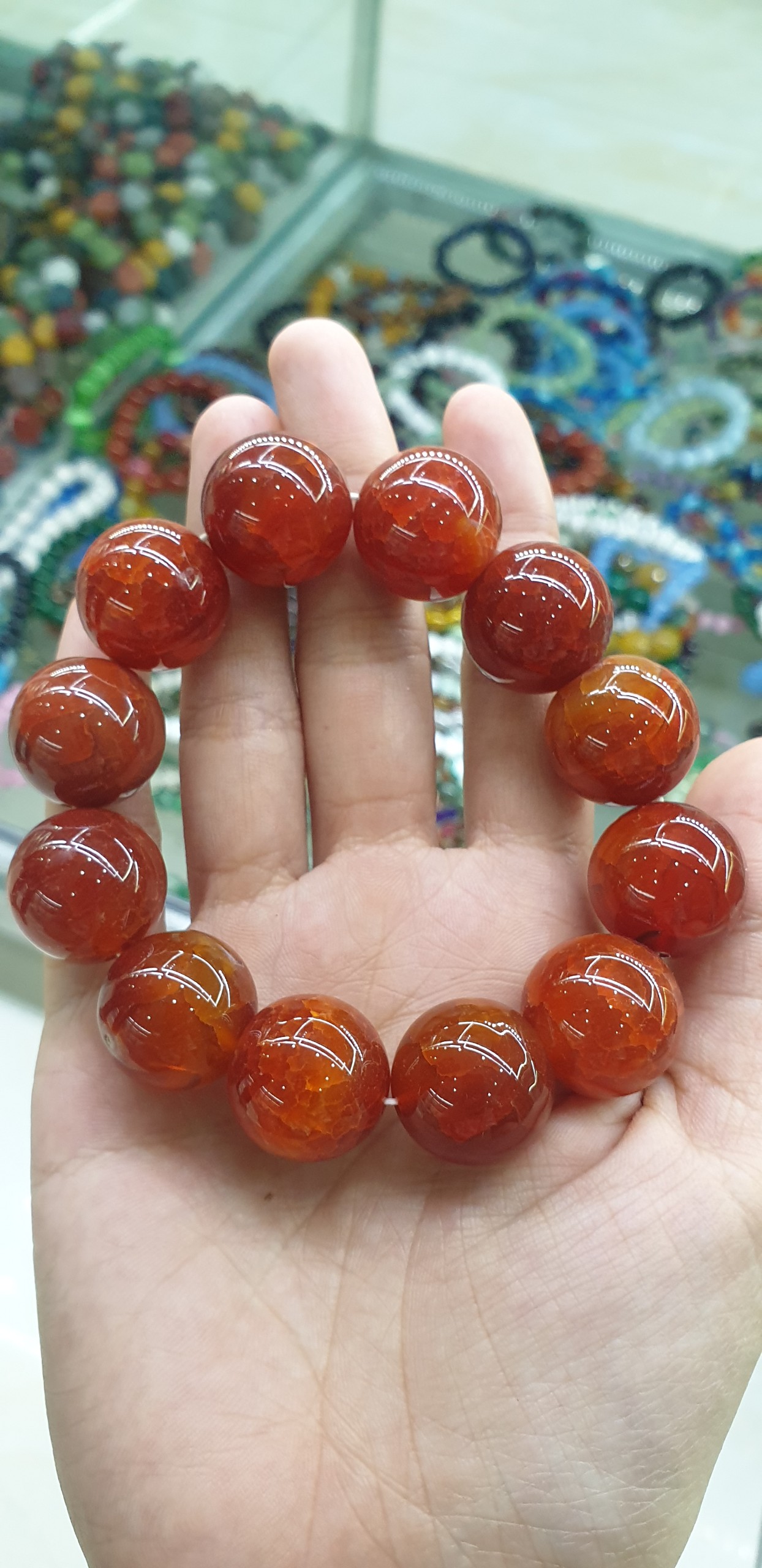 Vòng Tay Đá Thạch Anh Đỏ