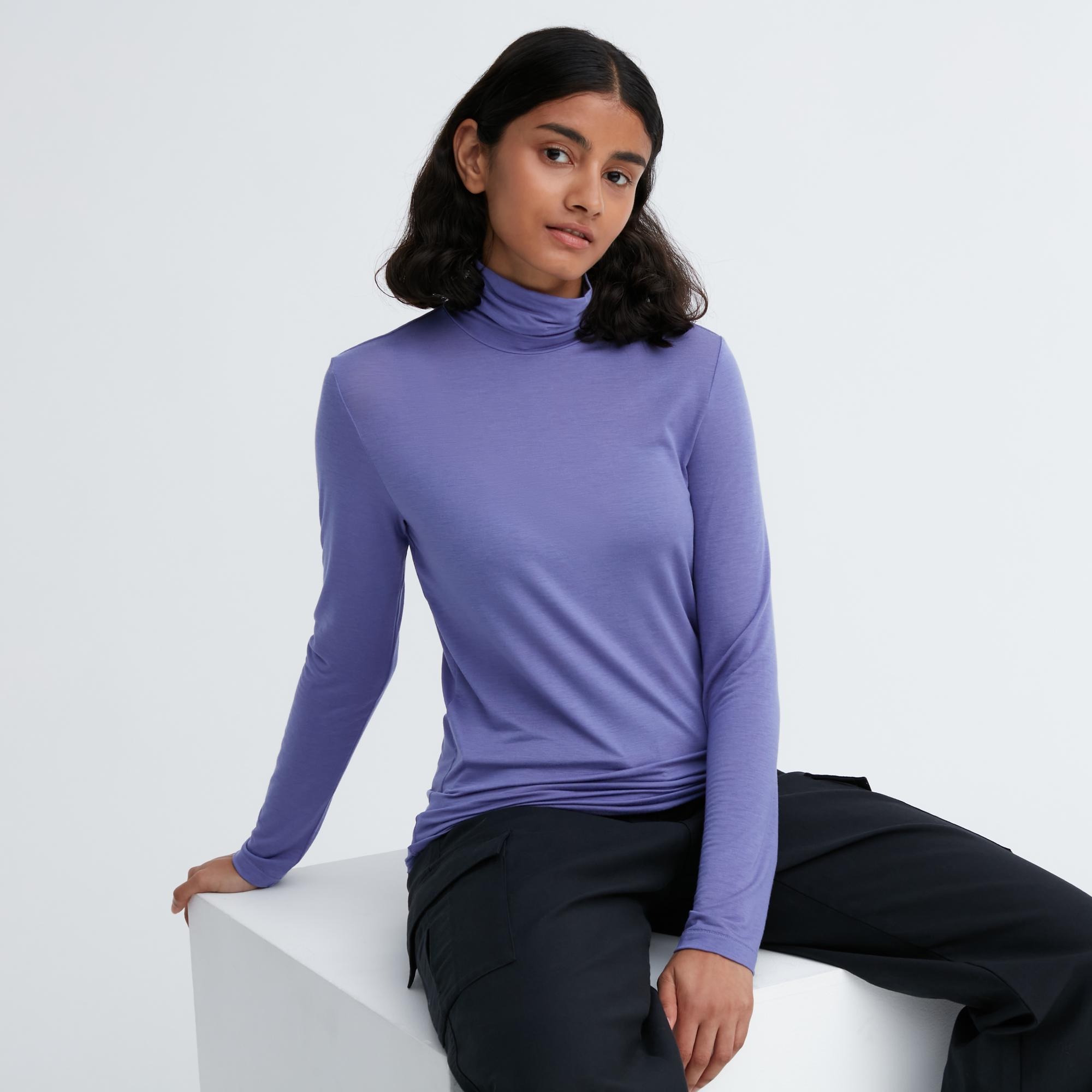 Áo giữ nhiệt cổ lọ Heattech Nữ Uniqlo - Nhật Bản