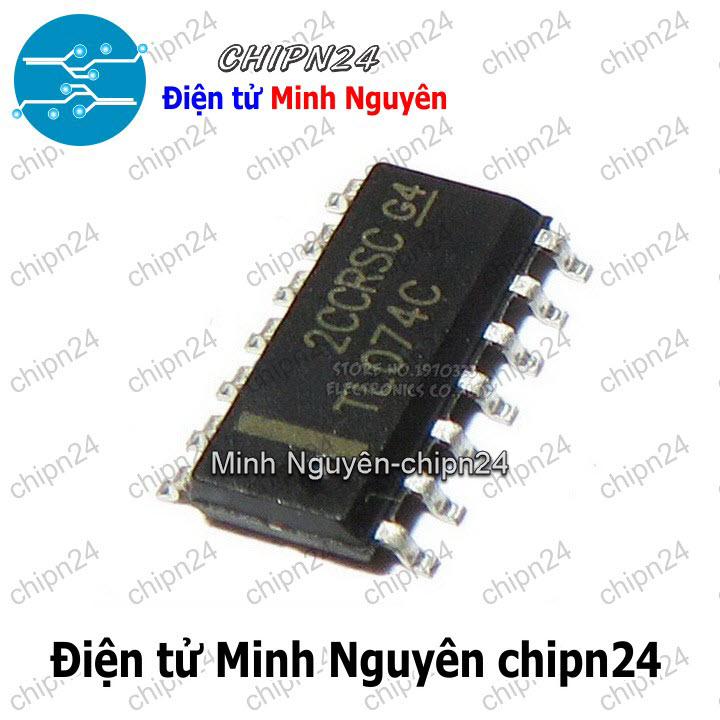[2 con] (SOP) IC Dán TL074 SOP-14 (SMD) (TL074CDR 074) - HH004527