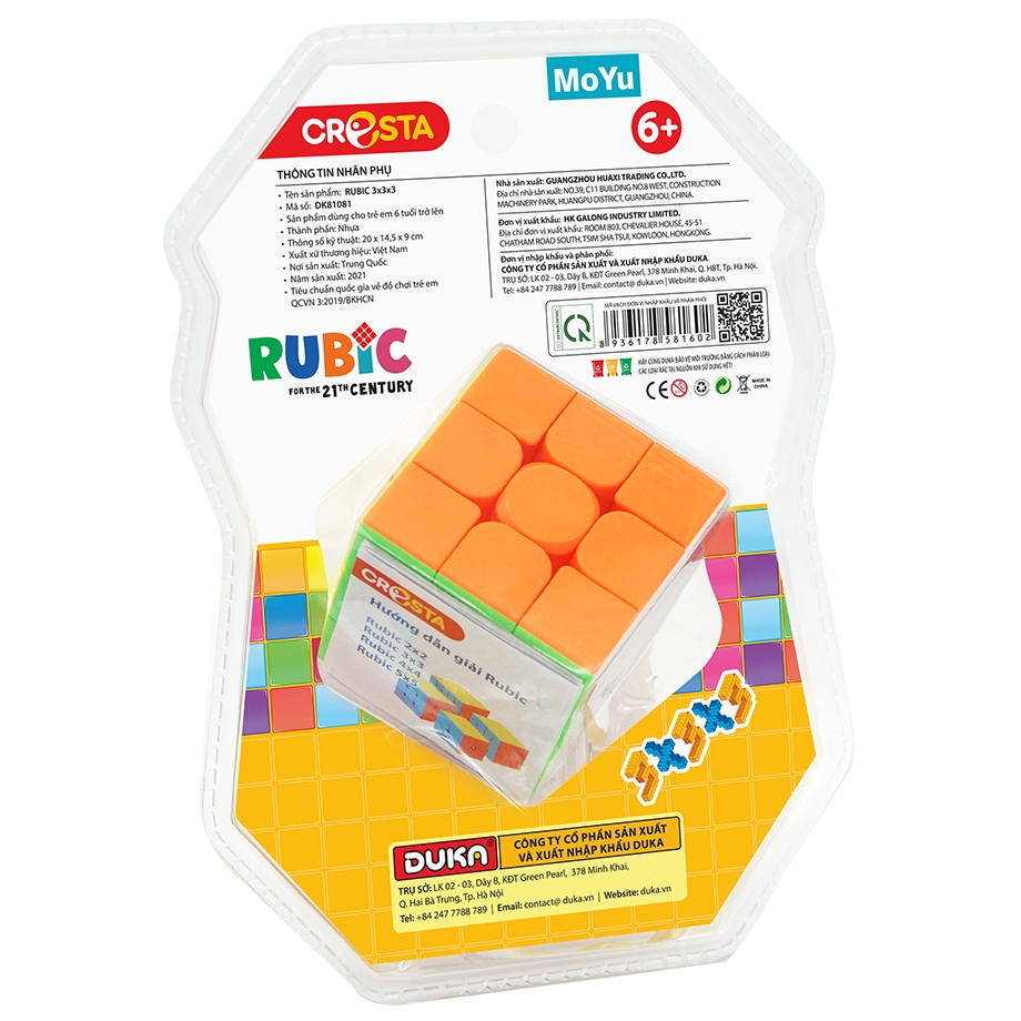 Đồ Chơi Rubik 3 x 3 - Cresta DK81081