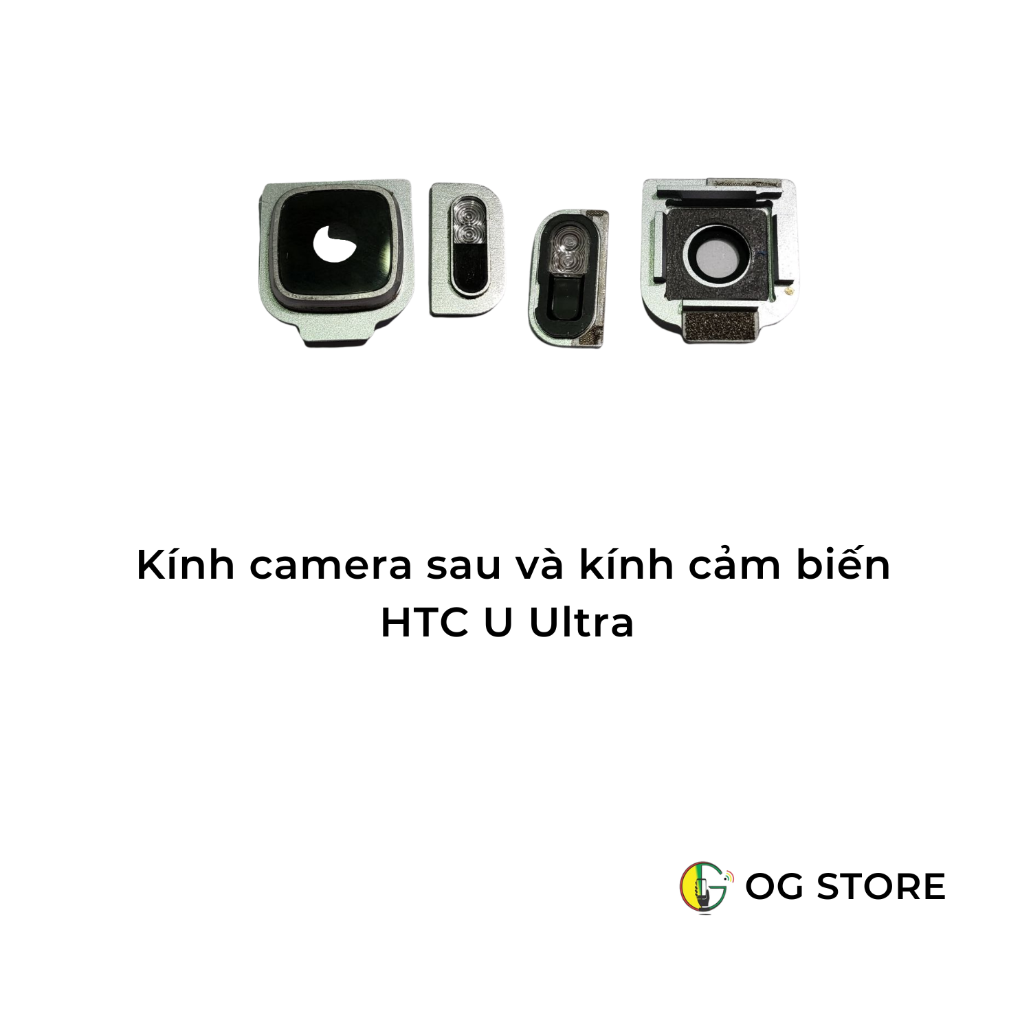 Kính camera sau và kính đèn flash HTC U Ultra tháo máy