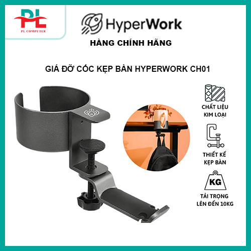 Giá đỡ cốc kẹp bàn hyperwork ch01 - hàng chính hãng