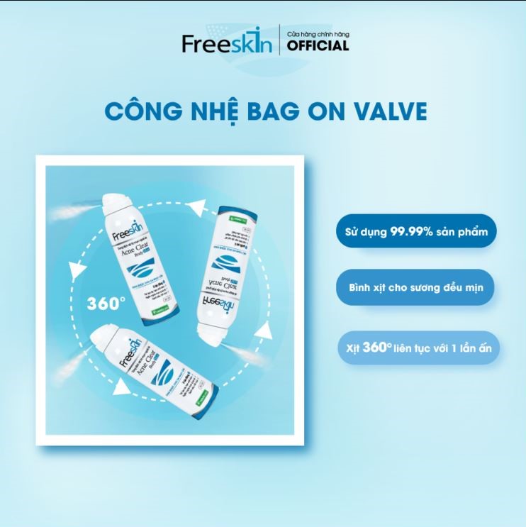 [80ML] XỊT MỤN LƯNG FREESKIN ACNE CLEAR BODY MIST