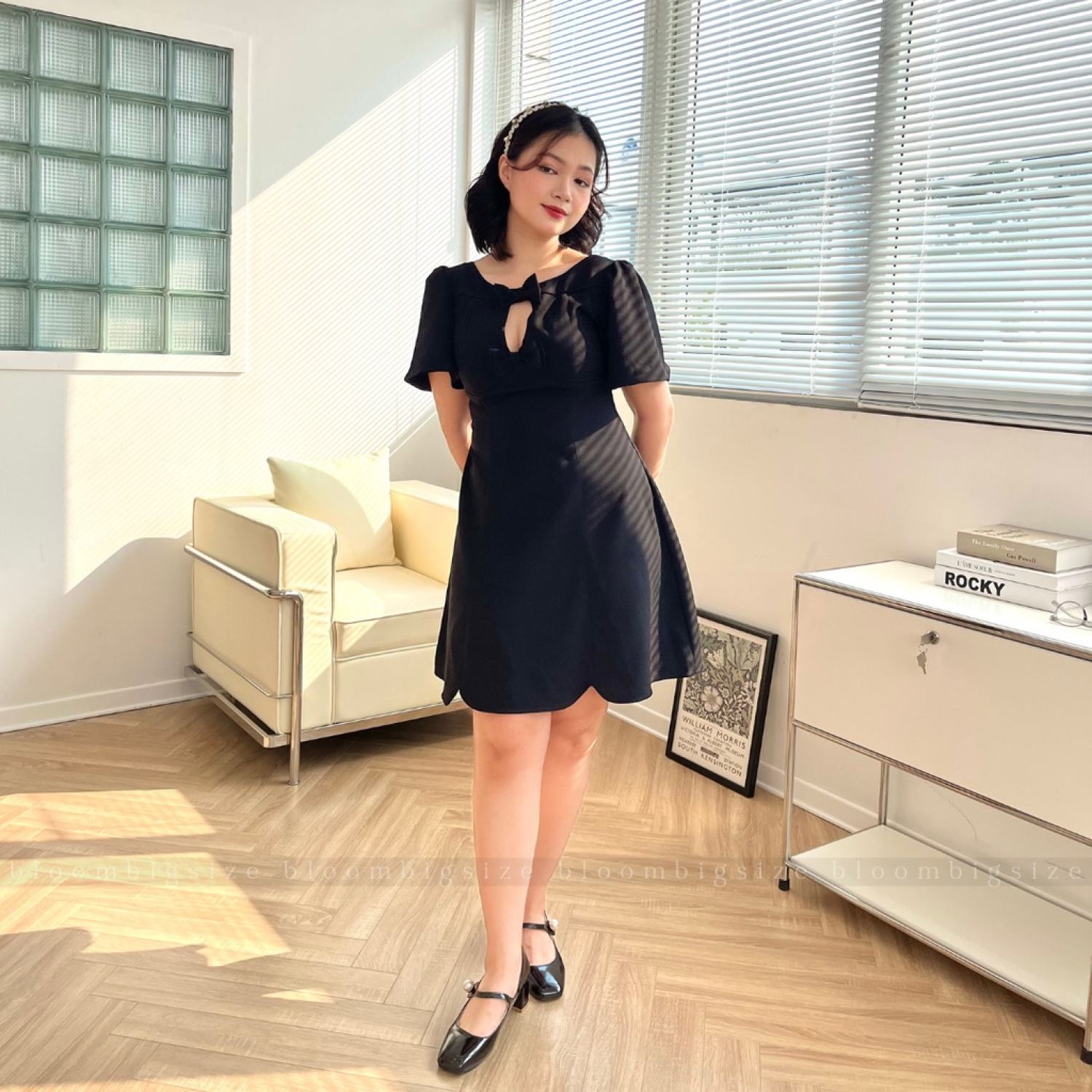 Váy Đầm BIGSIZE Khoét Ngực hɑck Dáng (60-85kg)