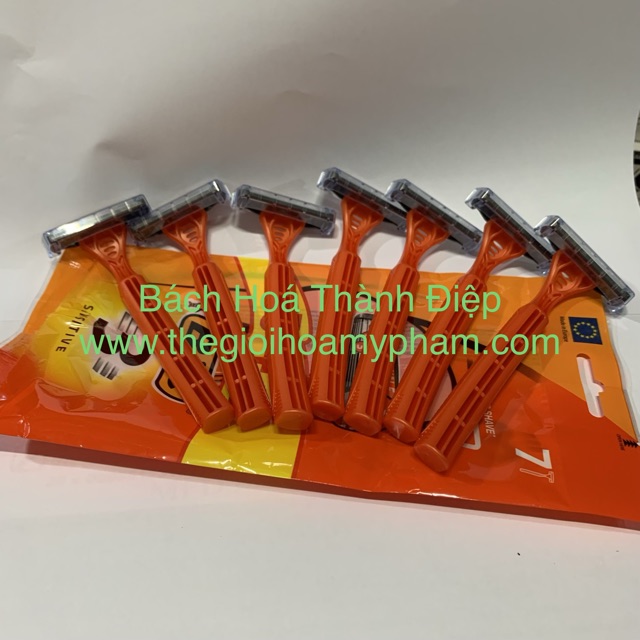 Bịch 7 cây dao cạo râu Bic 3 lưỡi (5 tặng 2)