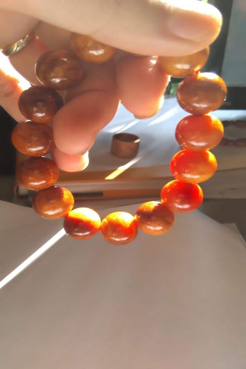 Vòng gỗ huyết rồng (huyết long) 12mm