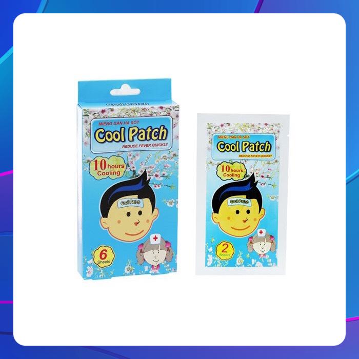 MIẾNG DÁN HẠ SỐT GOMIX KUL COOLPATCH, HỘP 6 MIẾNG