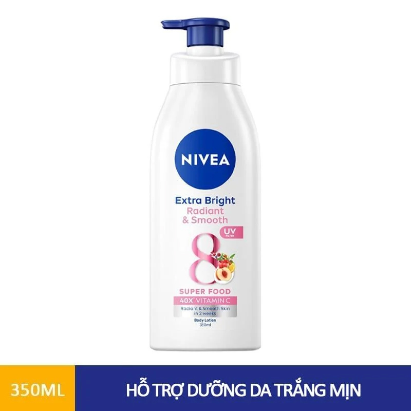 Sữa Dưỡng Thể Dưỡng Trắng Da Chống Nắng Ban Ngày Nivea Extra White Radiant & Smooth Body Lotion