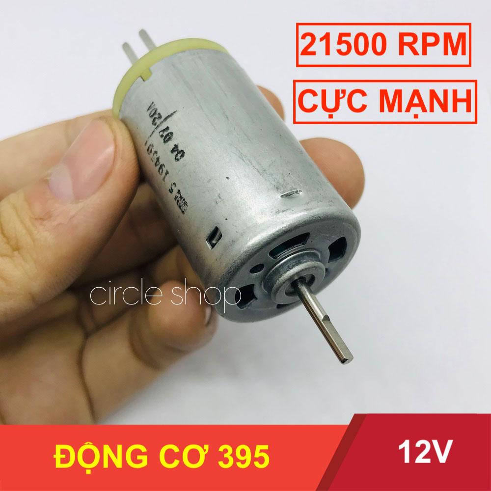 [HCM]Mô tơ mini motor 395 cực mạnh 12V tốc độ cao 21500 RPM DIY mô hình - LK0196