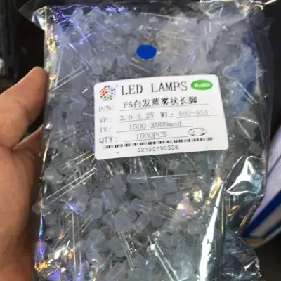 Led siêu sáng 5mm Màu Vàng 1000 bóng