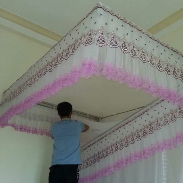 (CHỈ CÓ MÀN CHƯA CÓ KHUNG) Màn khung vuông ren Lạnh(gồm đỉnh màn về phần thân màn) - NHIỀU MÀU LỰA CHỌN