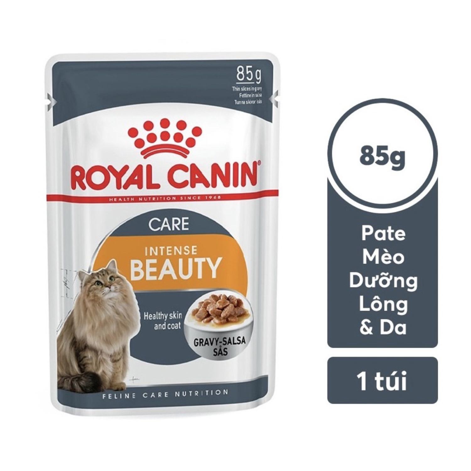 [ 85gr ] Pate Royal Canin Instense Beauty - Dưỡng da và lông cho mèo trưởng thành 🐈‍⬛