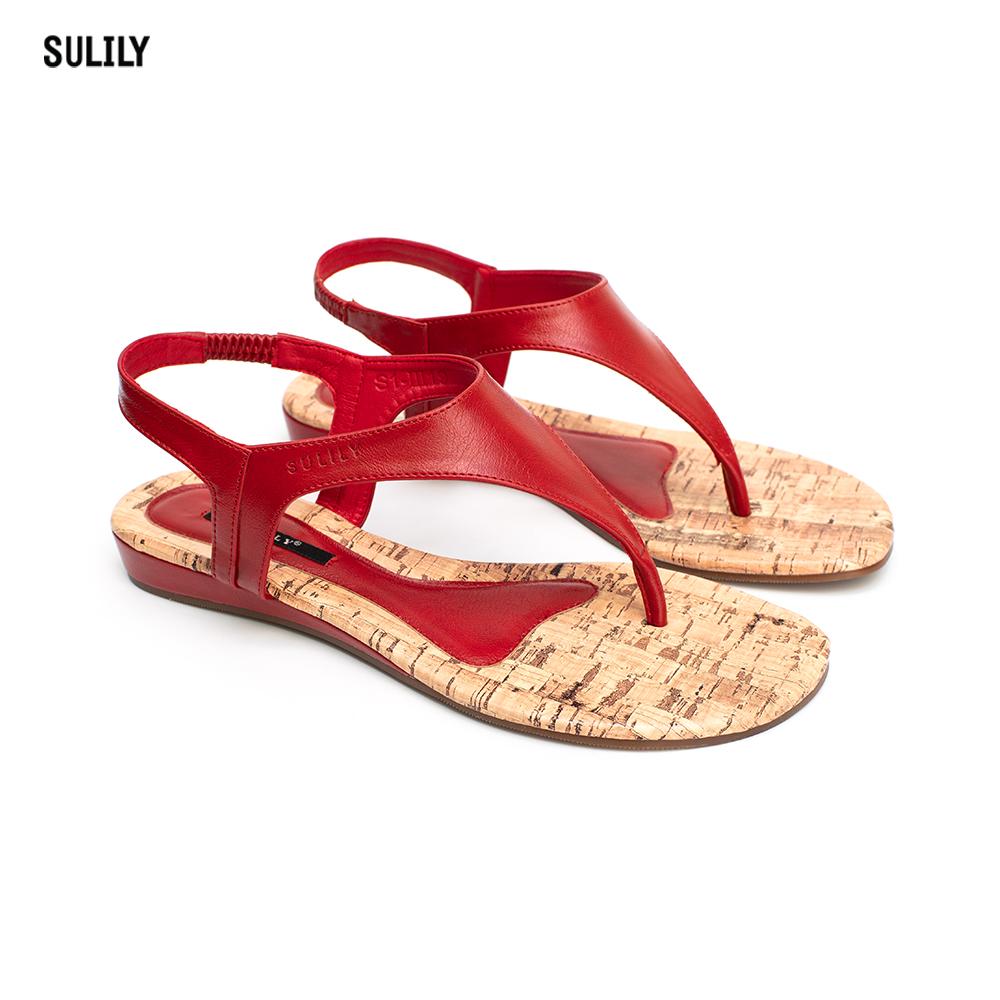 Giày Sandal Xỏ Ngón Quai Thun Sulily