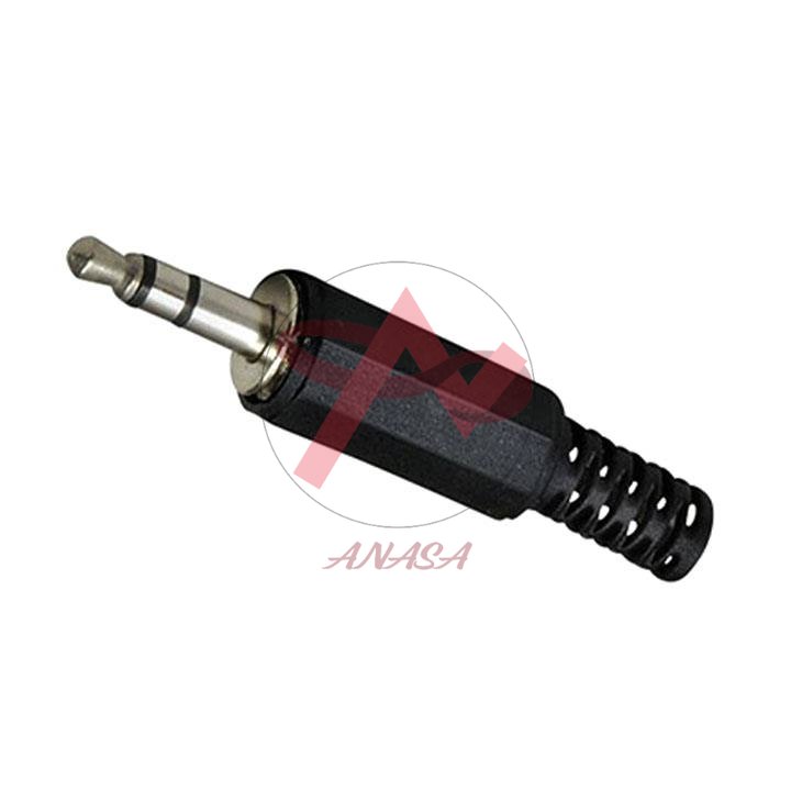 Jack Audio 3.5mm Đực Nhựa Đen