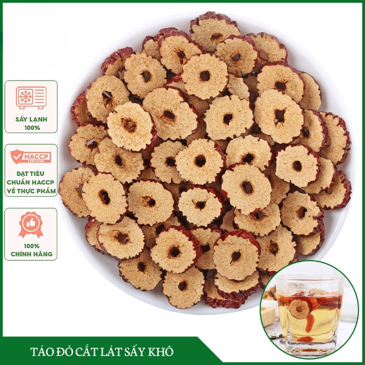 [HÀNG LOẠI 1] Táo Đỏ Cắt Lát Sấy Khô 100gr  Đều Và Đẹp