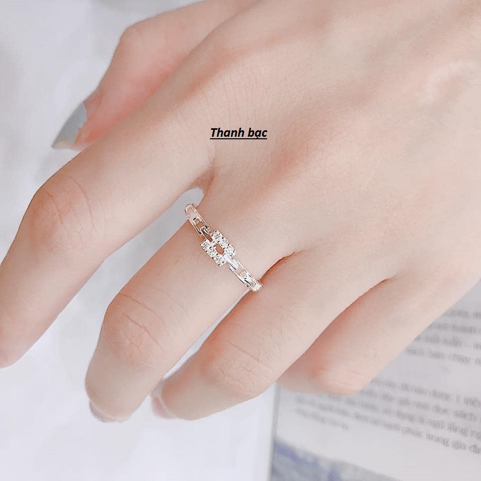 Nhẫn nữ - nhẫn nữ bạc ta k21 - thanh bạc