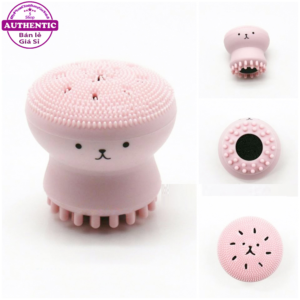 Cọ Rửa Mặt Và Mát Xa BẠCH TUỘC JellyFish Silicon
