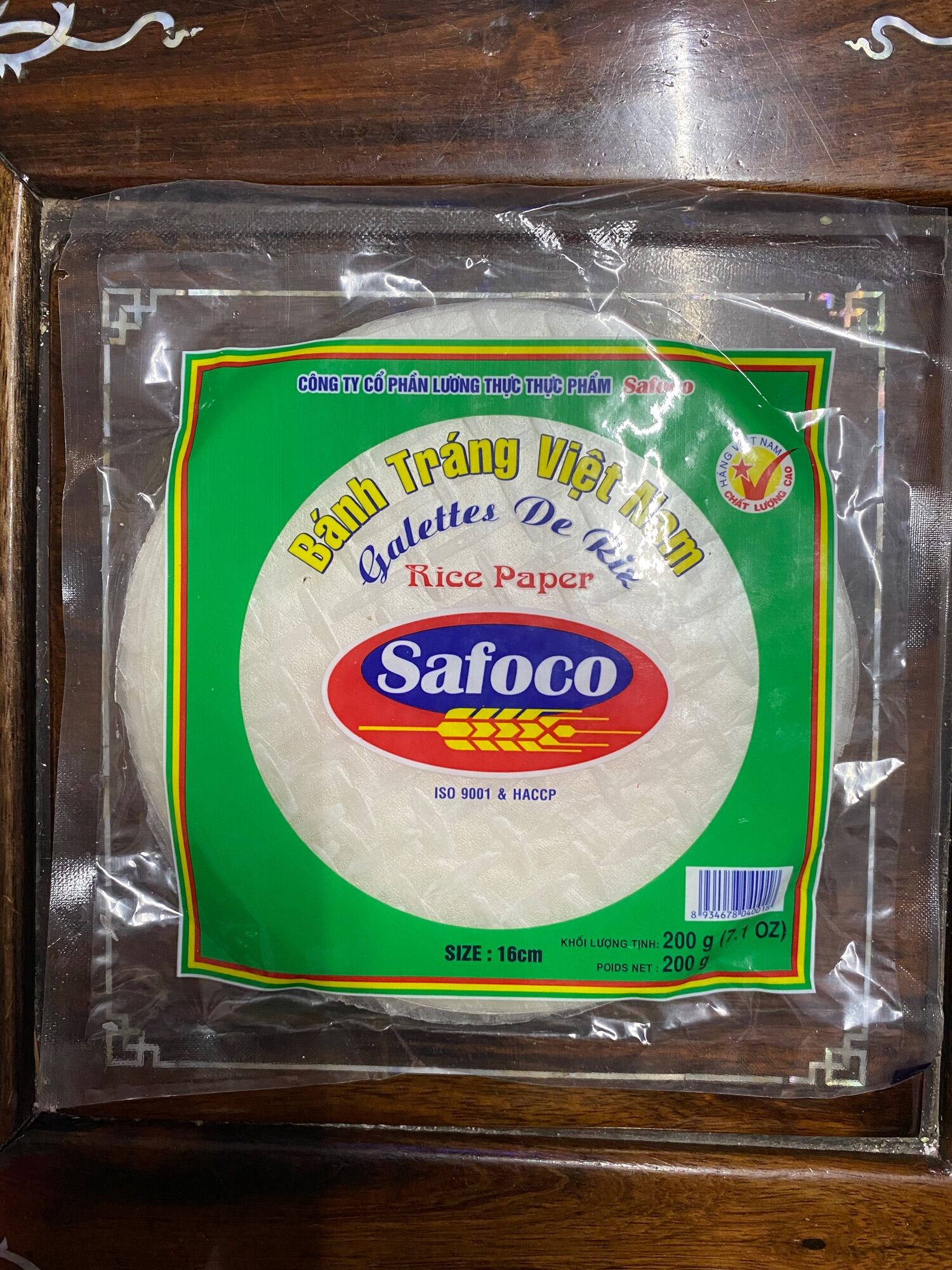 Bánh Tráng Safoco size 16cm (200g)
