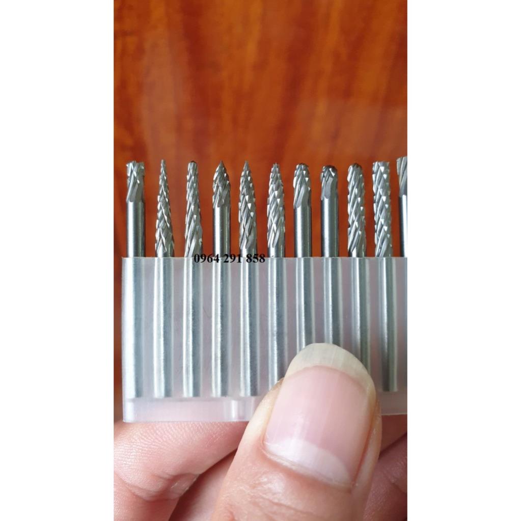 Mũi mài khắc hợp kim trục 3mm 3X3MM