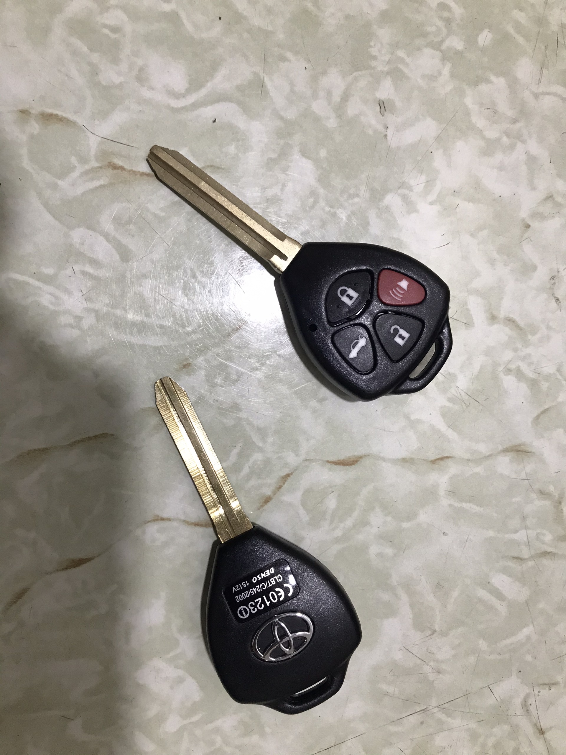 Toyota Car Key Case with 4 Buttons