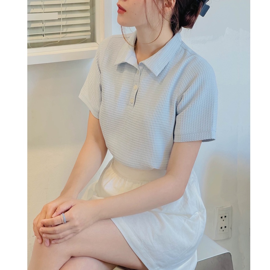Áo polo xanh Fabric Holic