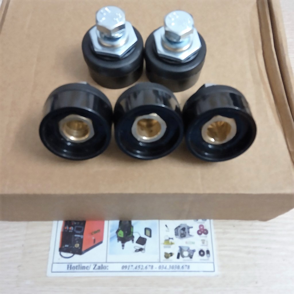 Giắc máy hàn 10-25 đầu cái - 2 cái giắc DKJ10-25 gắn máy hàn
