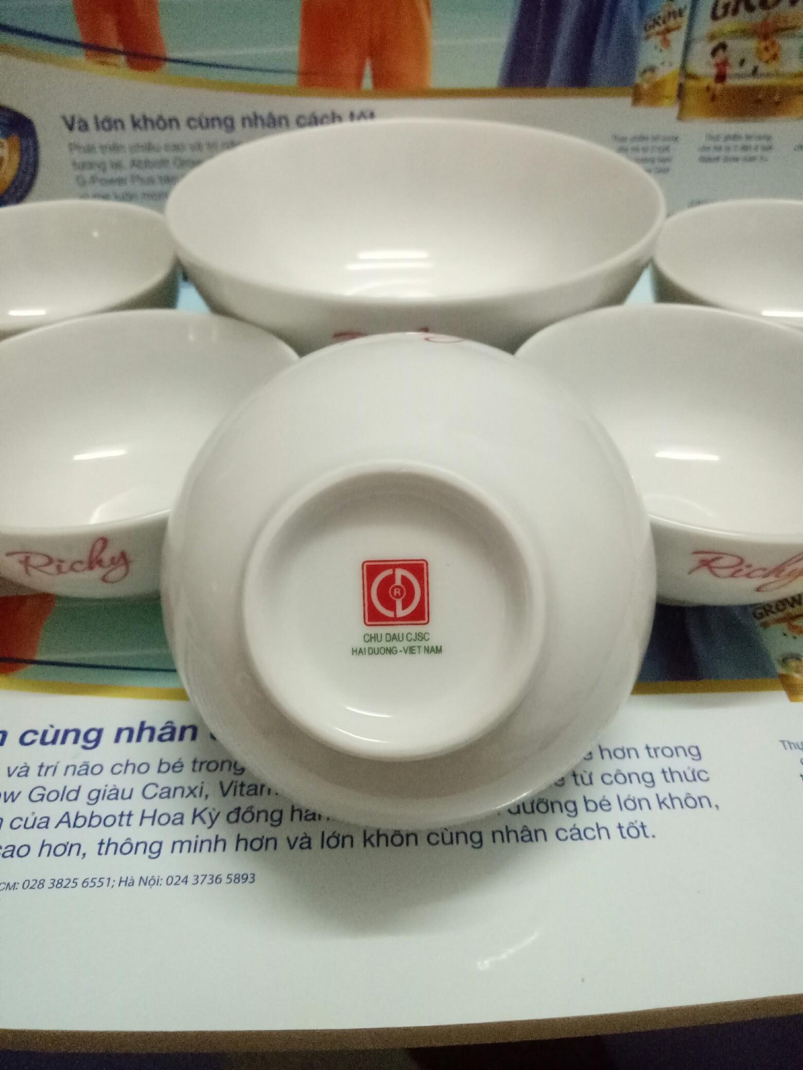 Bộ tô chén Richy (gốm sứ Chu Đậu - Hải Dương)