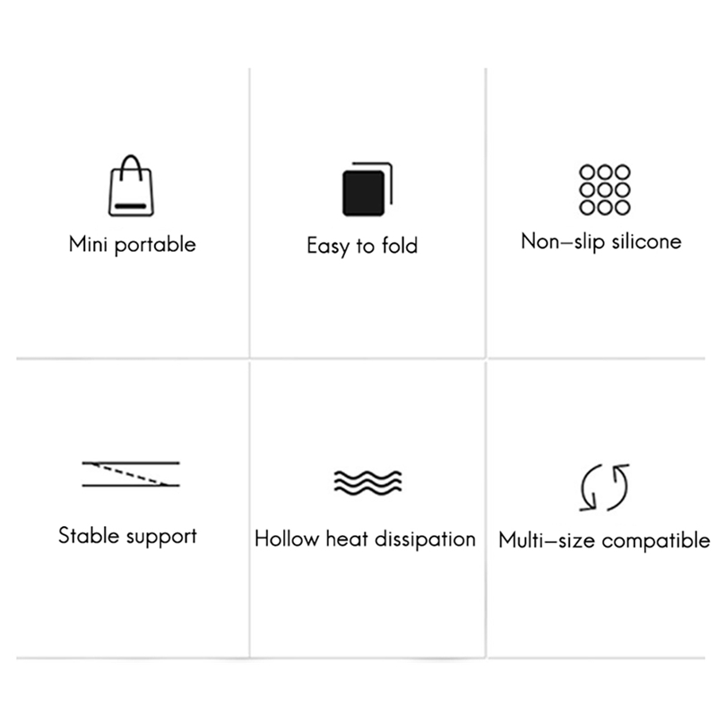 Laptop Holder Vertical Portable Foldable Bracket Tablet Computer Bracket Desktop Increase Bracket Heat Dissipation