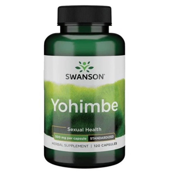 Yohimbe | Swanson Yohimbe Premium Standardized 500mg [120 Viên] - Tăng Hoocmon Nam - Chính Hãng Muscle Fitness