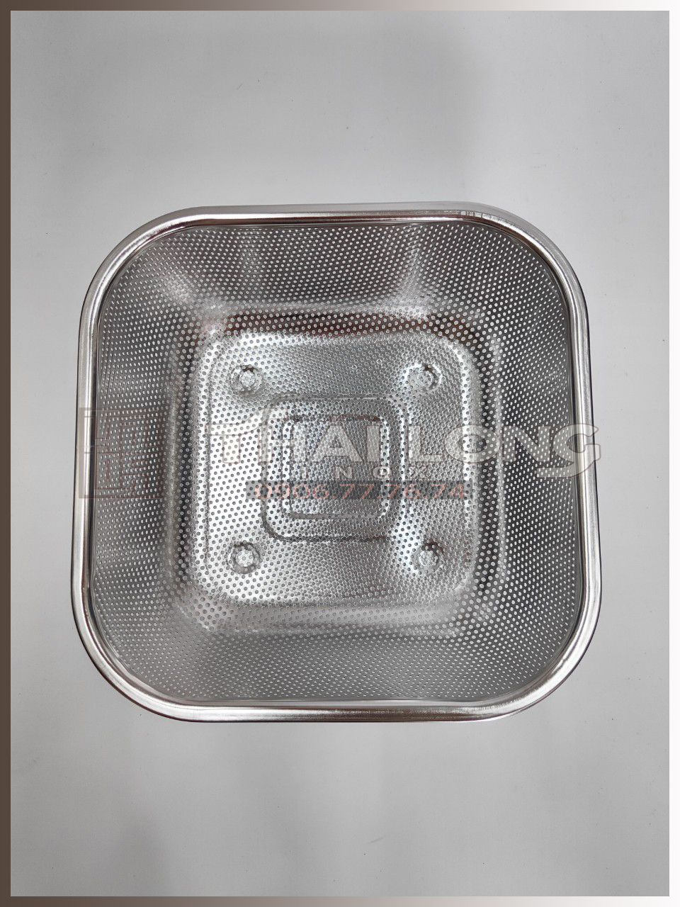 Rổ inox chữ nhật/ hình vuông/ hình oval loại dày đủ size