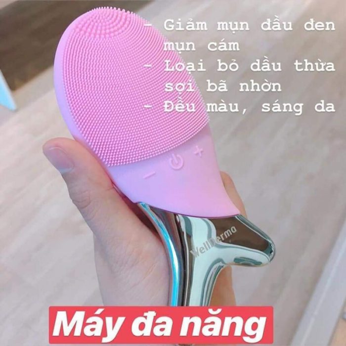 Máy rửa mặt con cá đa năng Well Derma Hàn Quốc