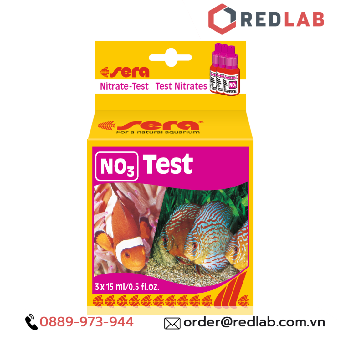 Test NO3 Sera - Bộ test nước xác định hàm lượng Nitrate trong nuôi tôm, cá thủy sản chính hãng, CÓ VAT