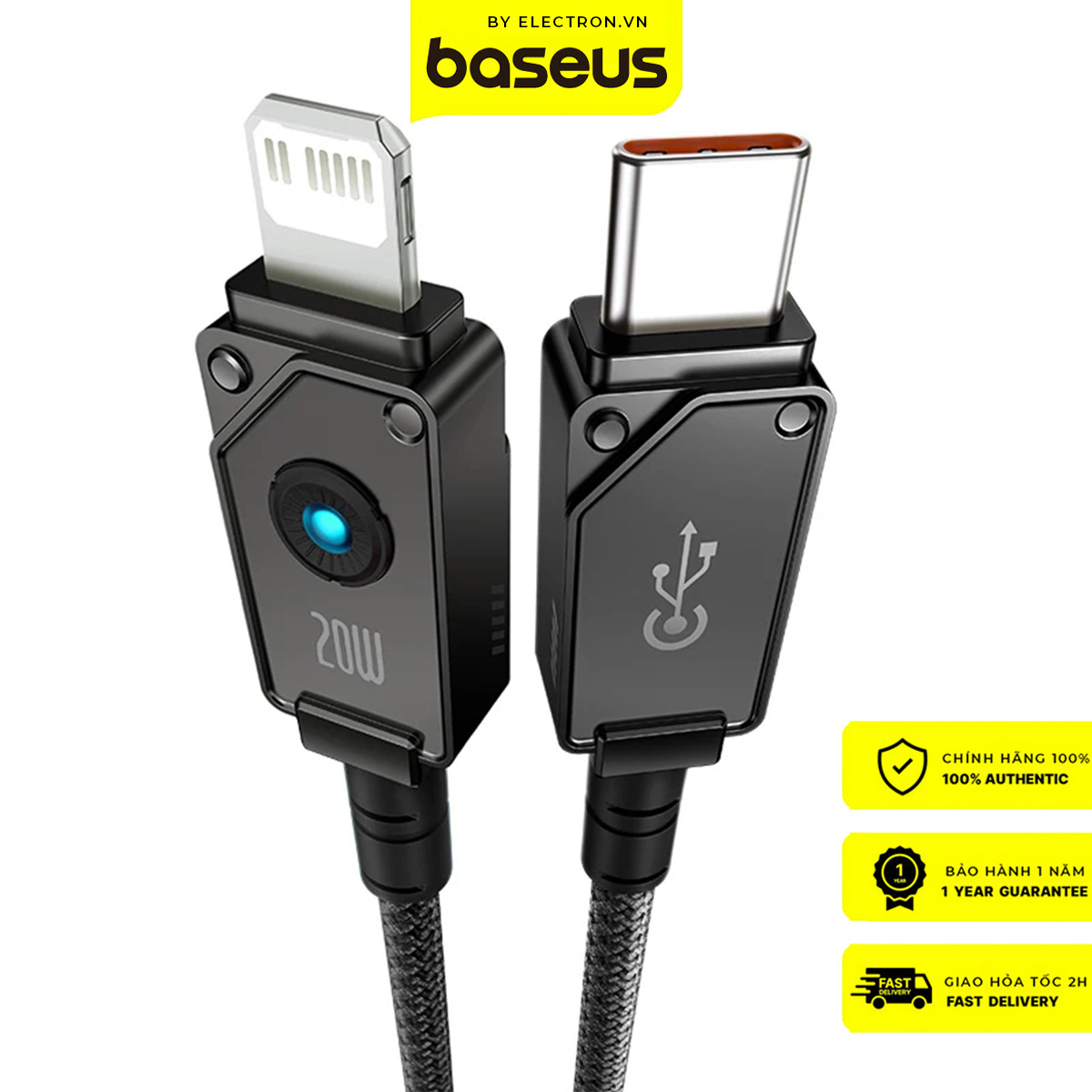 Cáp Sạc Nhanh Cho i.P Baseus Unbreakable Series Type-C to L.i.g.h.t.n.i.n.g PD 20W (Fast Charging Data Cable)