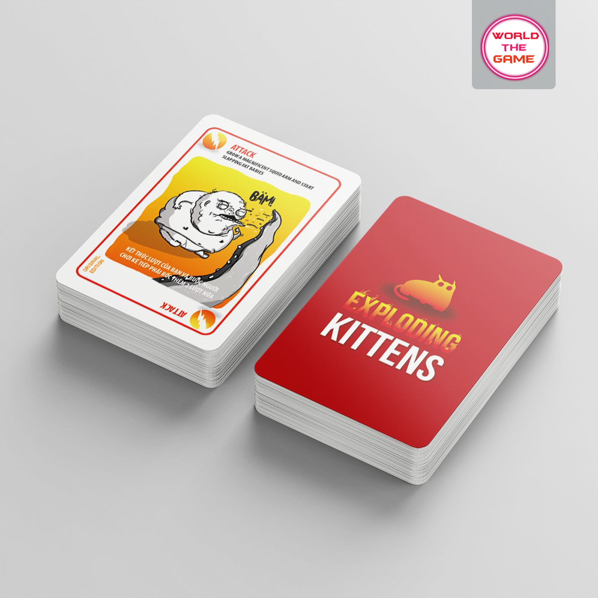 Bài Mèo Nổ việt hóa  Exploding Kittens phiên bản hộp đỏ cao cấp
