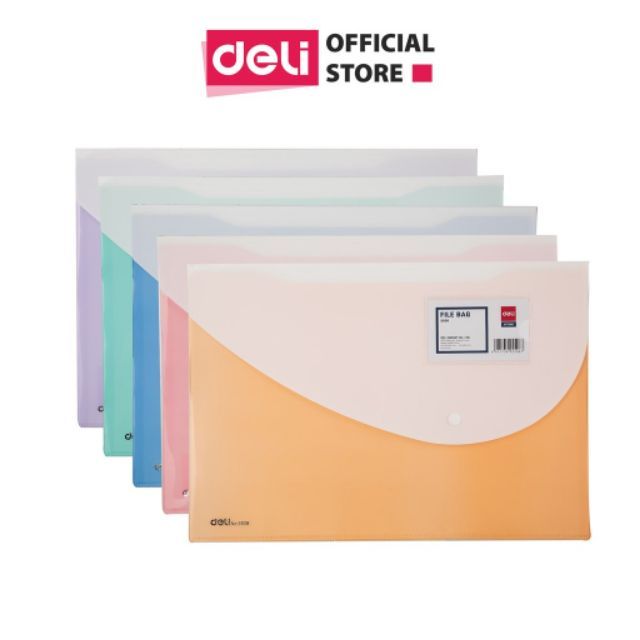 Túi đựng hồ sơ clear bag khổ f deli 5506