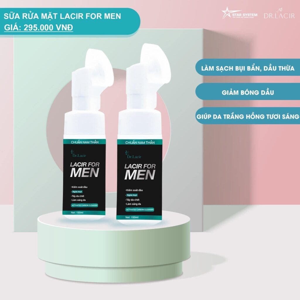 Sữa rửa mặt cho nam Dr.Lacir for men 150ml