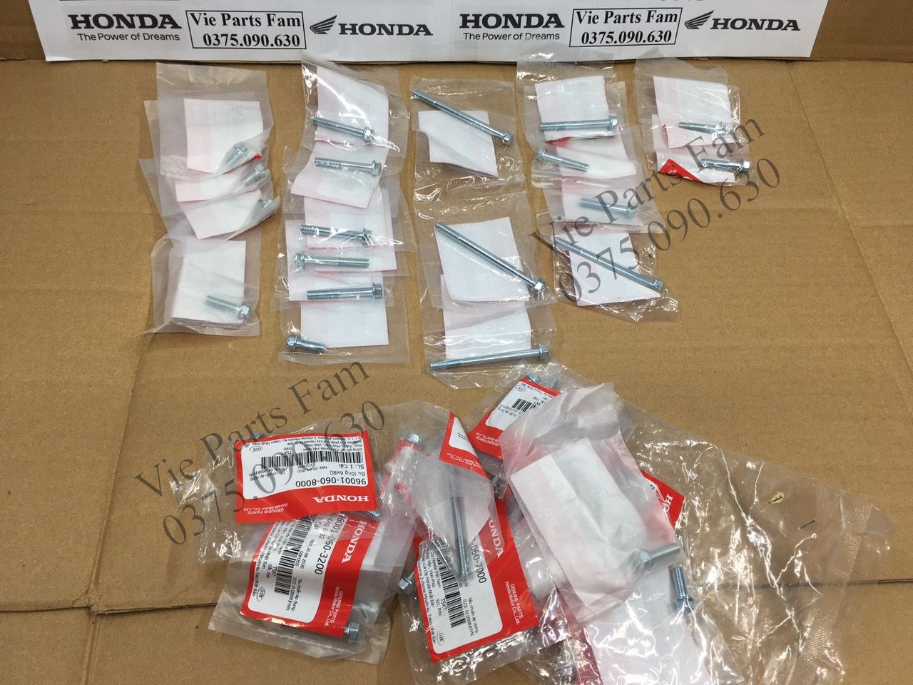 ỐC LỐC MÁY HONDA 6 LY DIN HONDA 100%