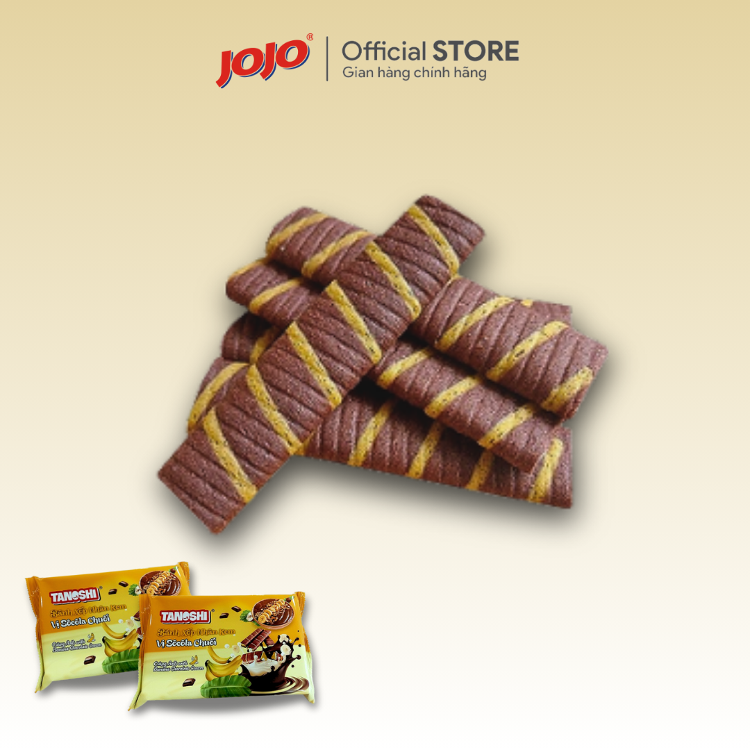95g Tanoshi banana chocolate sponge combo (with 1 pack of Dutch beans 30g)