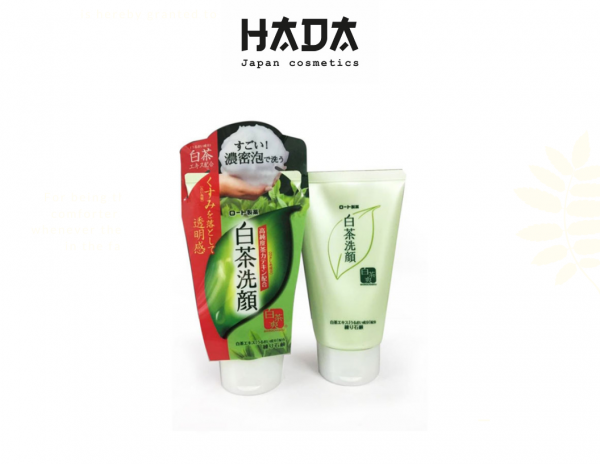 Sữa rửa mặt trà xanh Matcha Rohto Shirochasou Green Tea Foam 120g - HADA BEAUTY - THEMIS Cosmetics Store