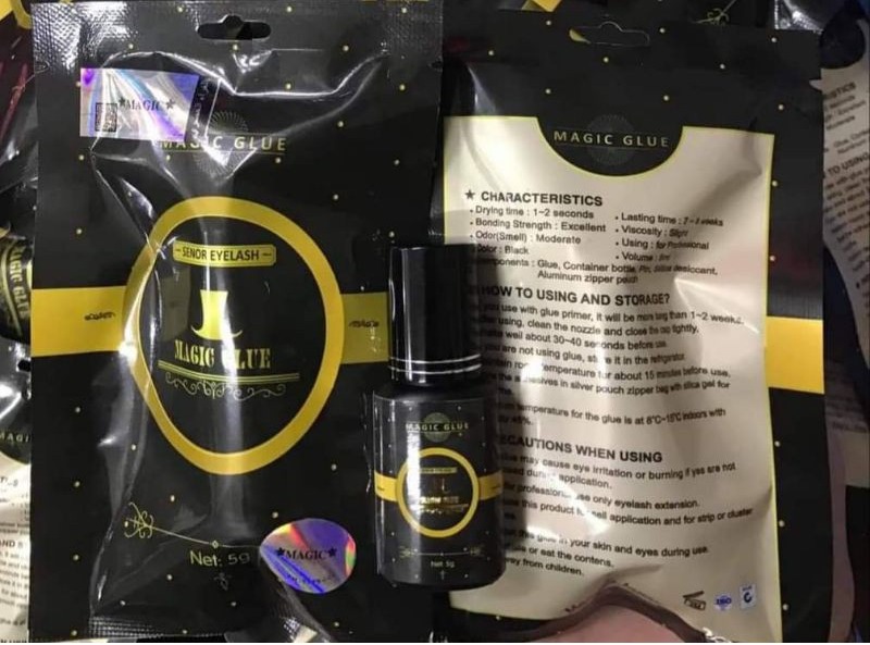 keo magic glue nối mi, không cay, khô nhanh