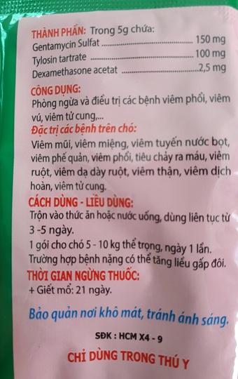 Combo 10 gói Genta Doxy Dạng Cốm Dành Cho Chó Mèo