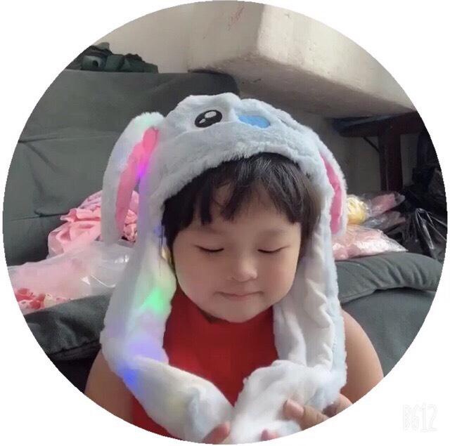 [HCM]Nón tai thỏ bóp giật có đèn