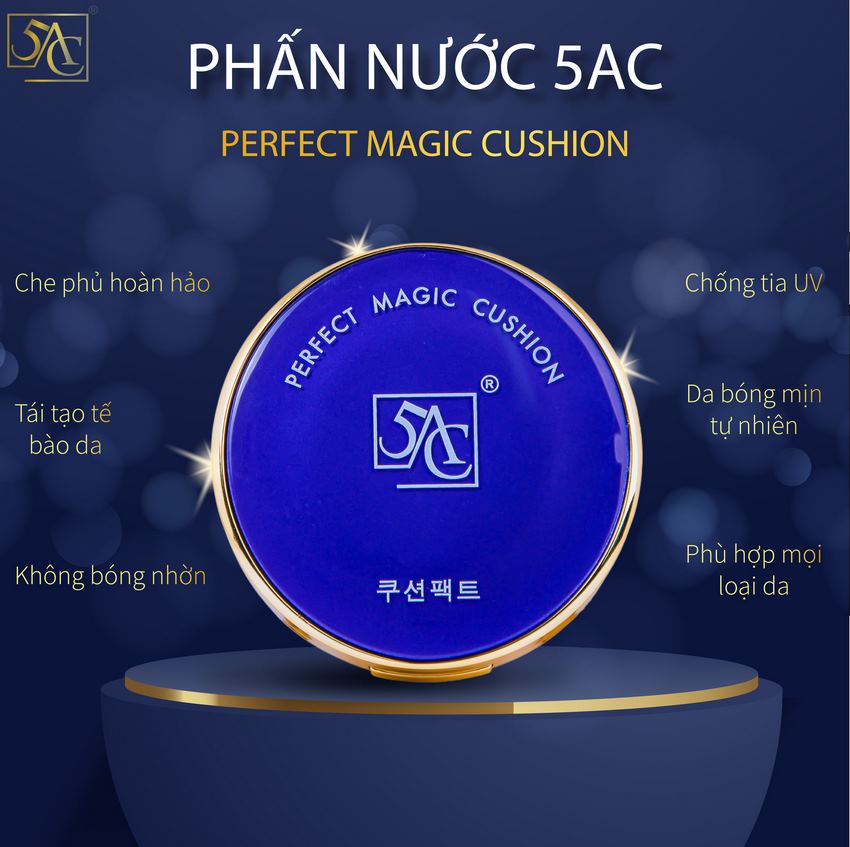 Phấn nước che khuyết điểm kiềm dầu 5AC hàn quốc 15f