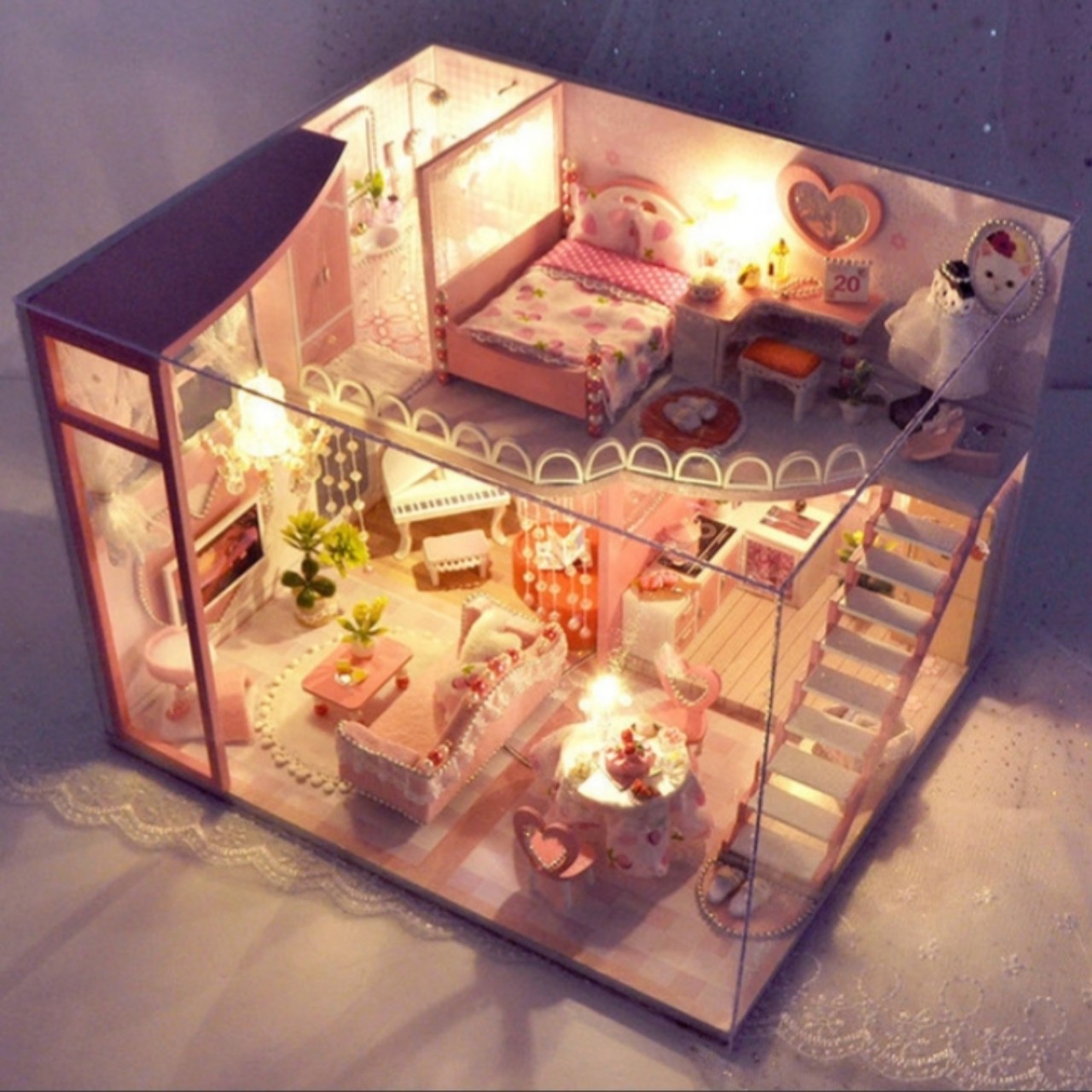 Mô hình nhà gỗ DIY - Kitty room