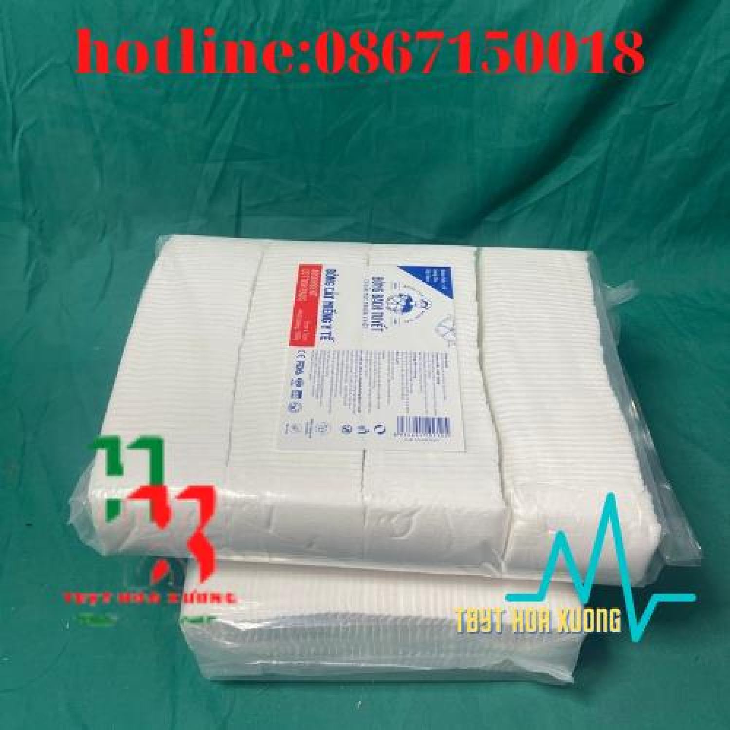 Bông Y Tế Bạch Tuyết Cắt Sẵn [7x7,10x10cm]