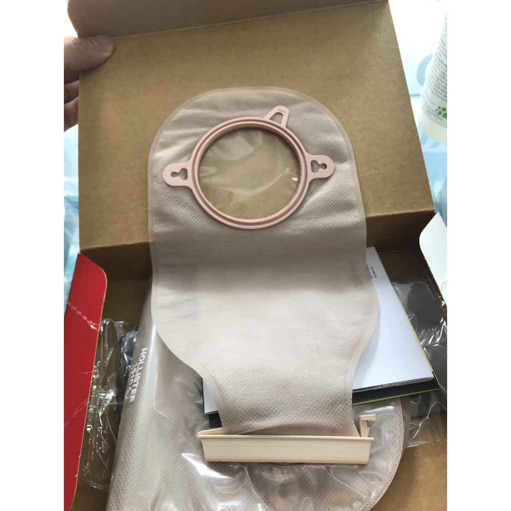 Túi hậu môn nhân tạo 2 mảnh cao cấp -01 bộ kèm đế