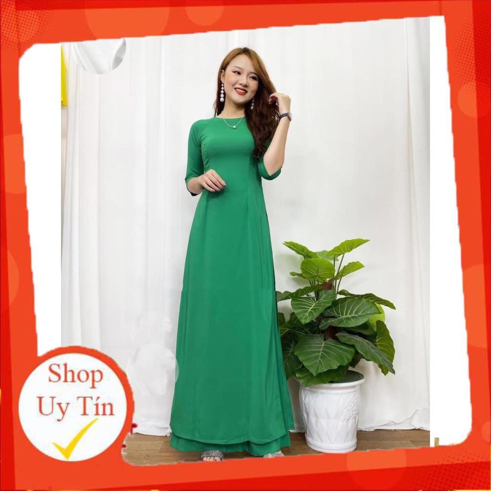 Áo Dài Đẹp _ Áo Dài Mẫu Mới _chất lụa nhật siêu mềm mịn , co giãn