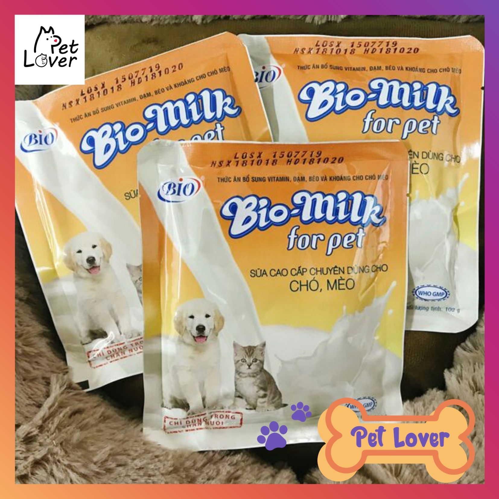 cat milk, dog milk